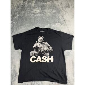 Jim Marshall Clothing Men’s XL Black “CASH” Graphic T-Shirt Good